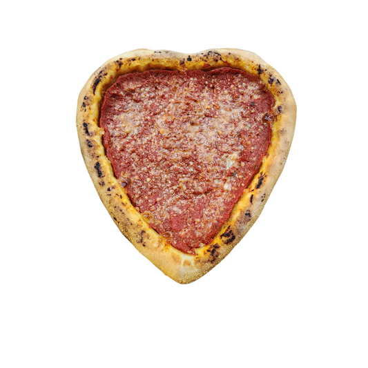Valentine Cheese Deep Dish Pizza